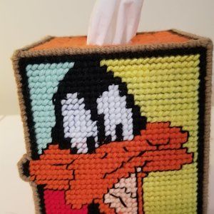 Hsndmade plastic canvas art tissue cover